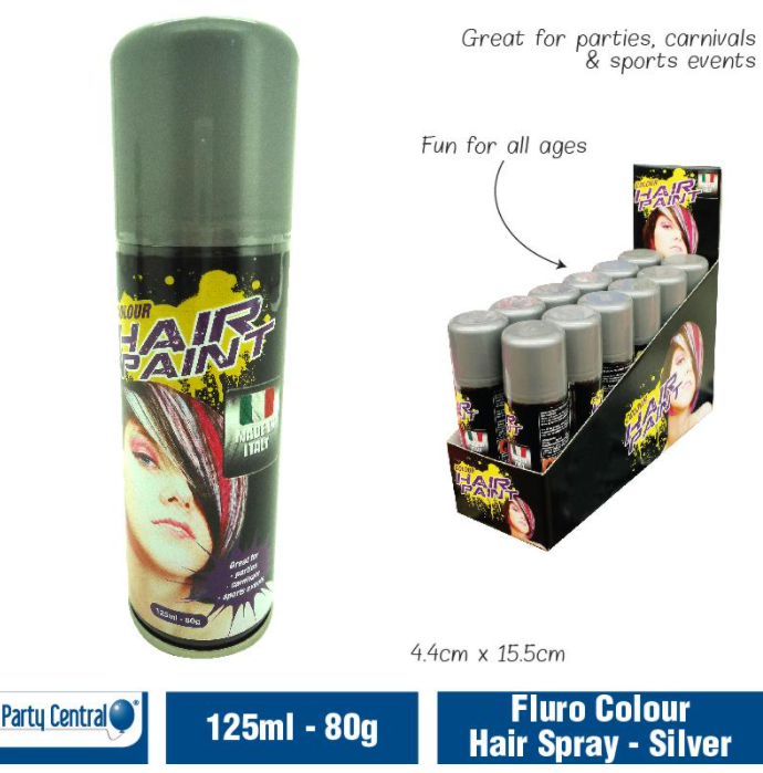 Hair Spray Floro Colour - (Silver) 125ml