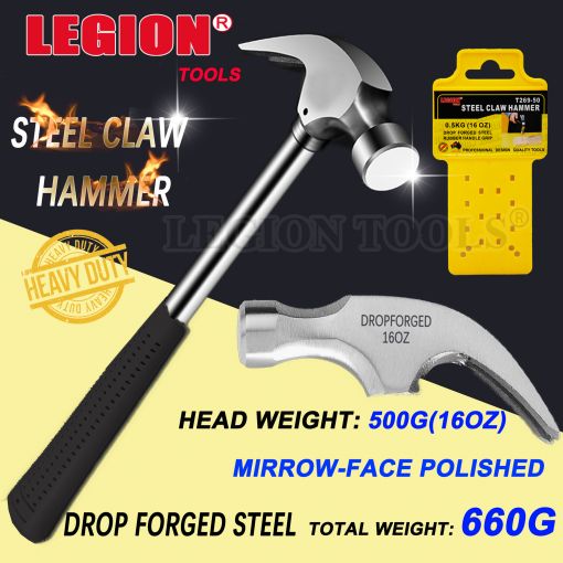 Steel Claw Hammer 0.5Kg