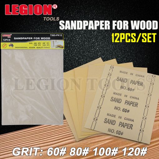Sandpaper For Wood 12Pcs Mixed