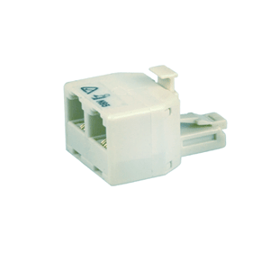 Modular Duplex Jack Phone Line Splitter