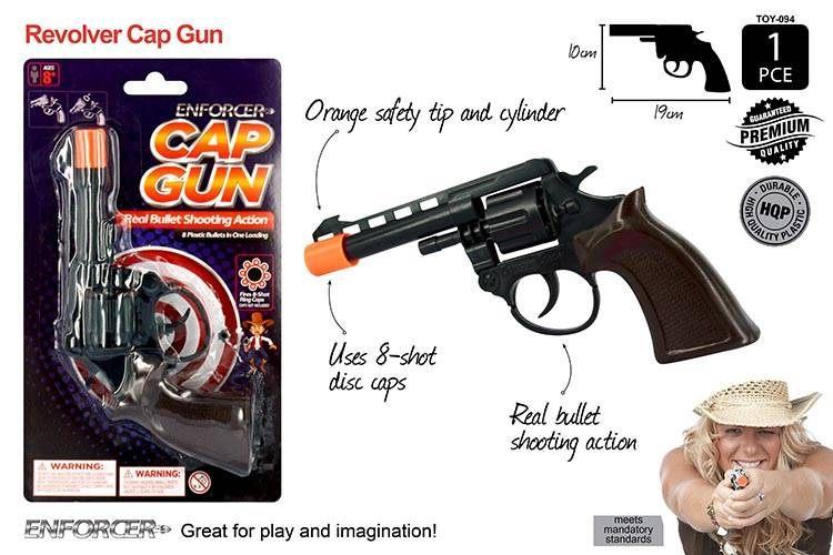 1pce Super Cap Gun Black