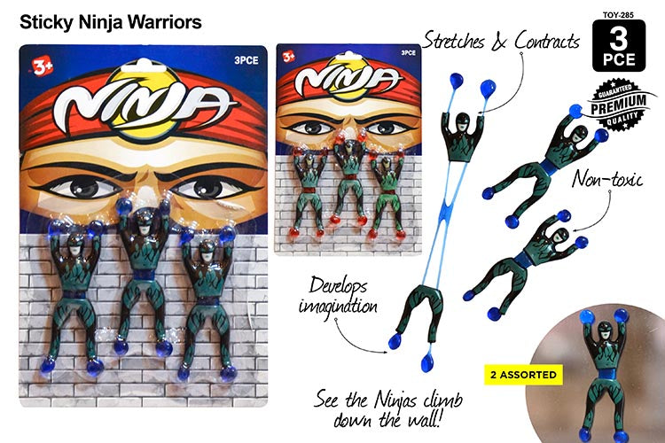 3pce Sticky Ninja Warriors