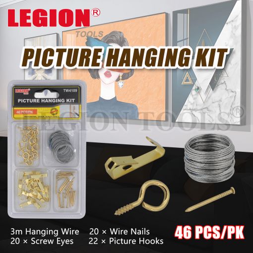 Picture Hanging Kit 46Pcs/Set