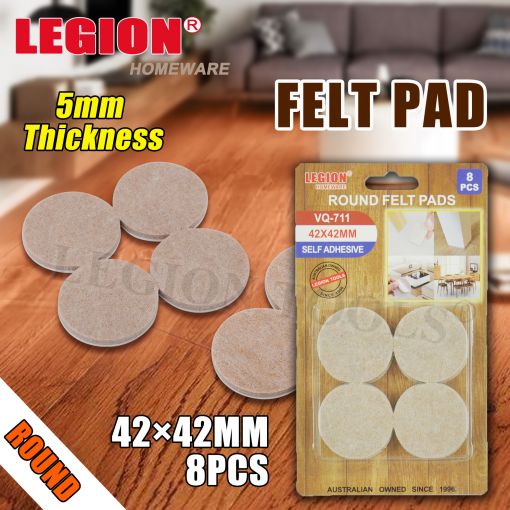 Felt Pad Floor Protection Round 42MM 8PCS