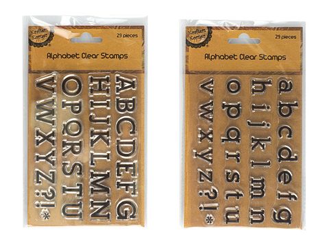 ALPHABET CLEAR STAMP pk29