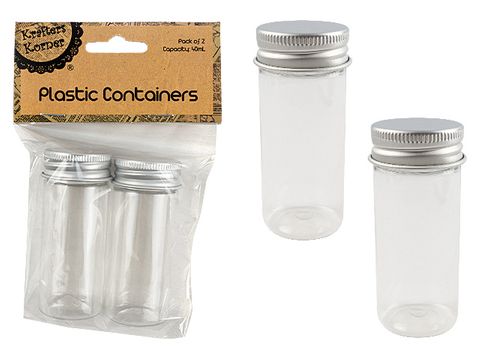 40ML PLASTIC CONTAINERS pk2