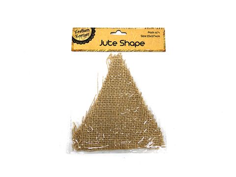 JUTE TRIANGLE GARLANDS 4PK