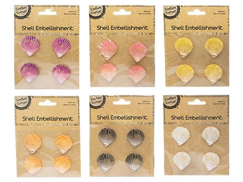 SHELL EMBELLISHMENT pk4