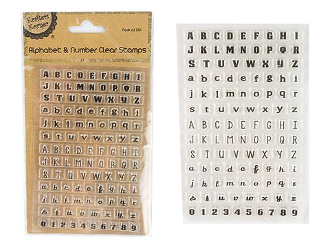 ALPHABET  andNUMB CLEAR STAMP SET