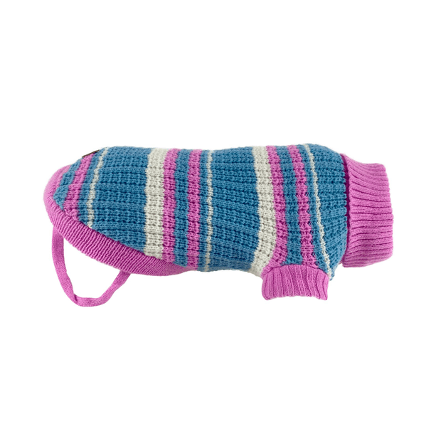 Dog Jumper Colour Stripe Skylar Series Pink Blue 25cm 35cm  45cm