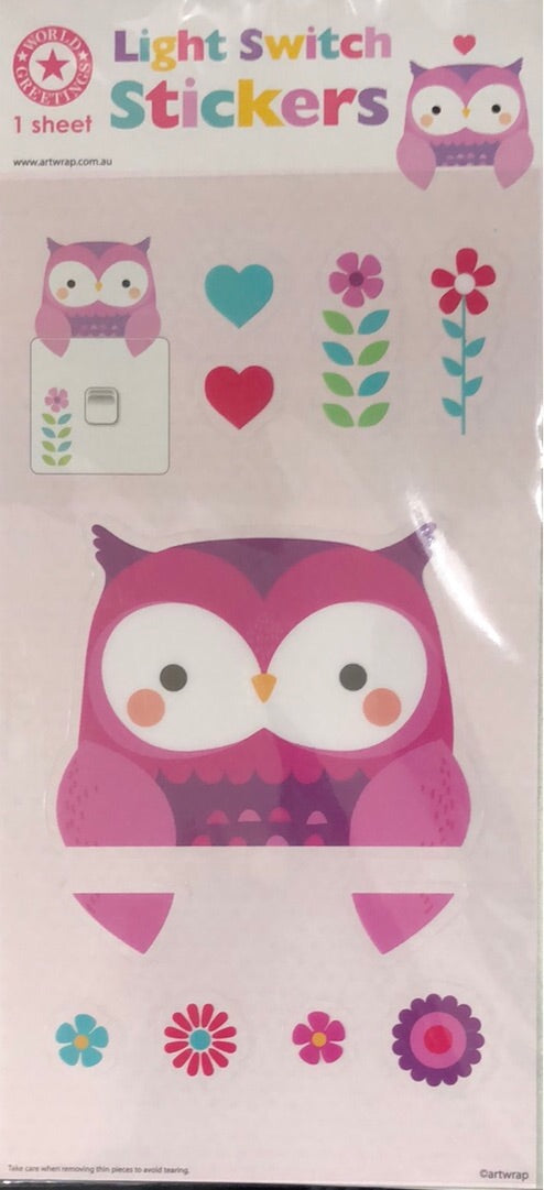 STICKER SHEET OWL