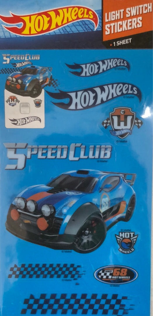 STICKER SHEET HOTWHEELS