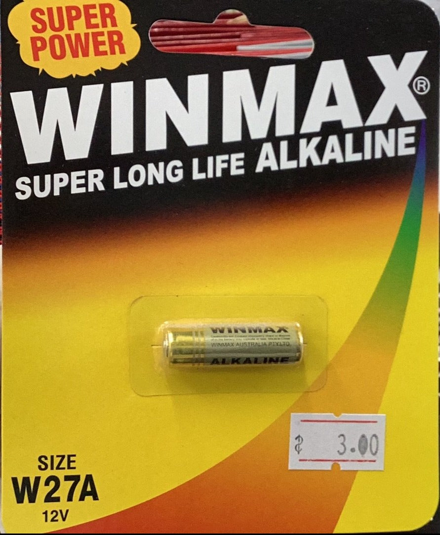 WINMAX Super Long Life Alkaline Battery 12V W27A