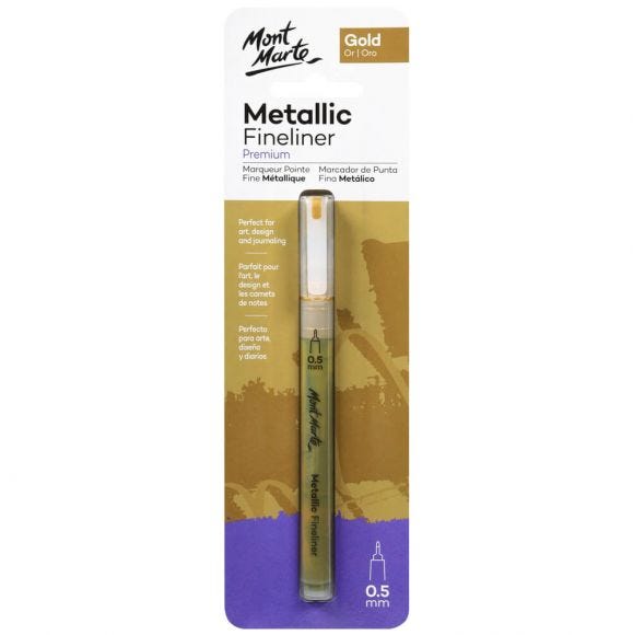 MM Metallic Marker Fine Liner - Gold