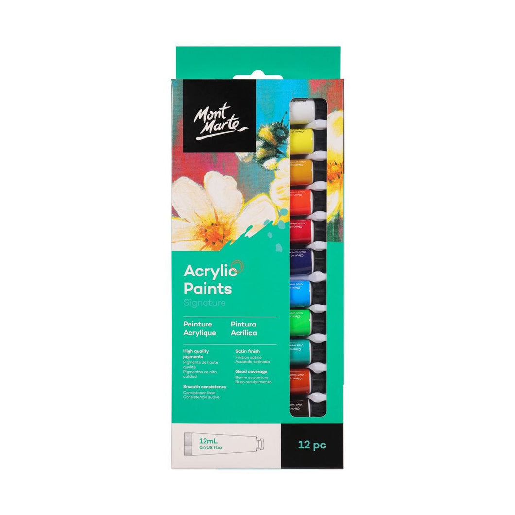 Acrylic Paints Signature 12pc x 12ml (0.4oz)