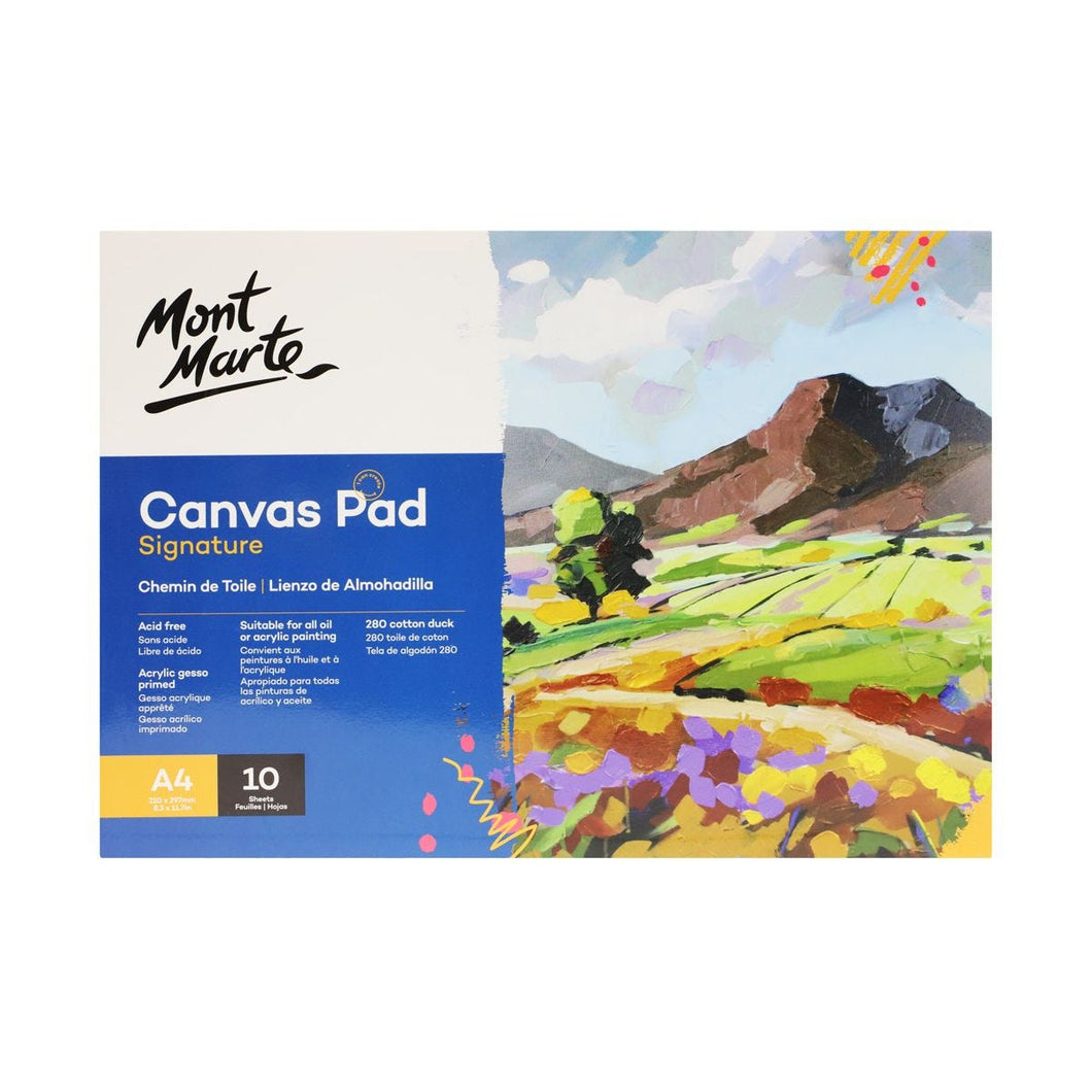 Canvas Pad Signature 10 Sheet A4 (8.3 x 11.7in)
