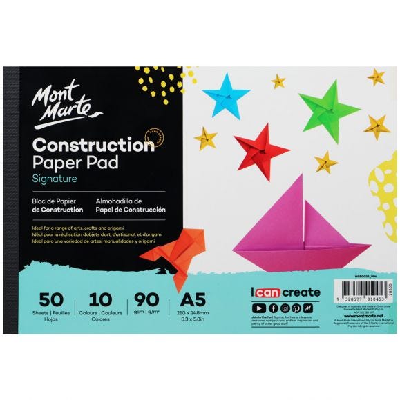 MM Construction Paper A5 50 sht