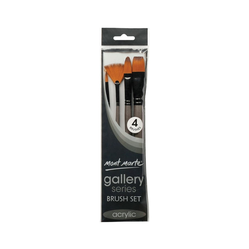 Gallery Series Brush Set Acrylic 4pce BMHS0012