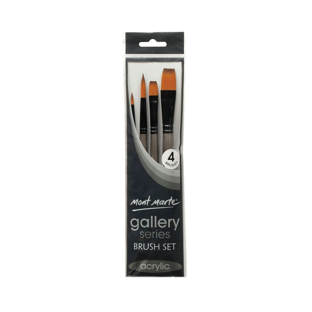 Gallery Series Brush Set Acrylic 4pce BMHS0014