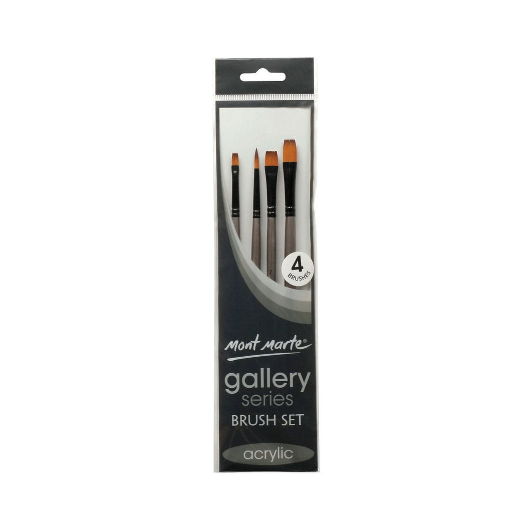 Gallery Series Brush Set Acrylic 4pce BMHS0011