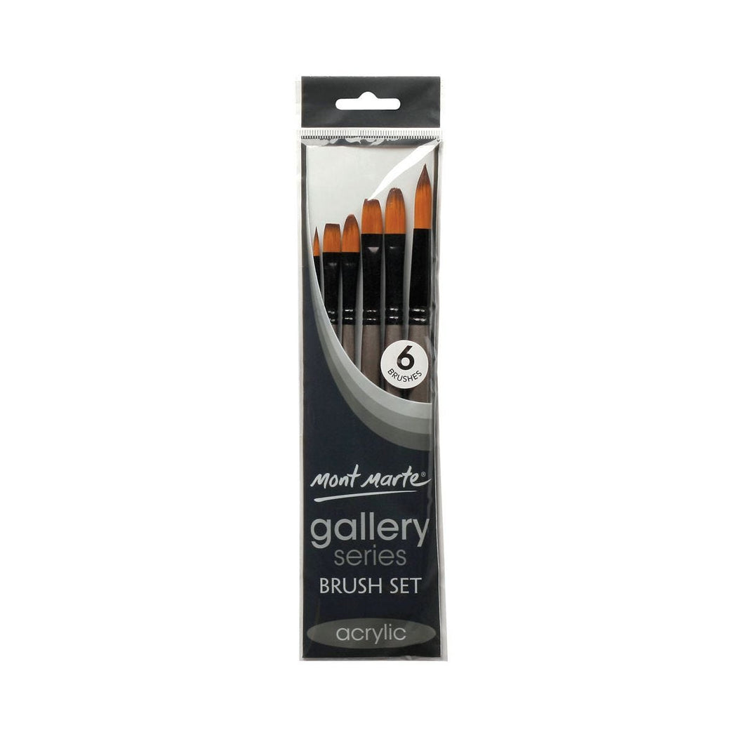 Gallery Series Brush Set Acrylic 6pce BMHS0017