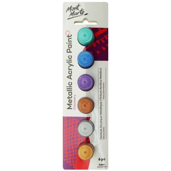 MM Metallic Paints 6pc x 3.6ml