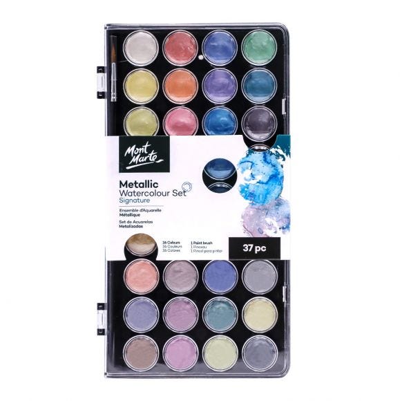 MM Metallic Watercolour Cake Set 37pc