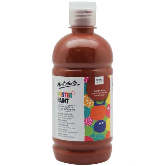 MM Poster Paint 500ml - Burnt Sienna