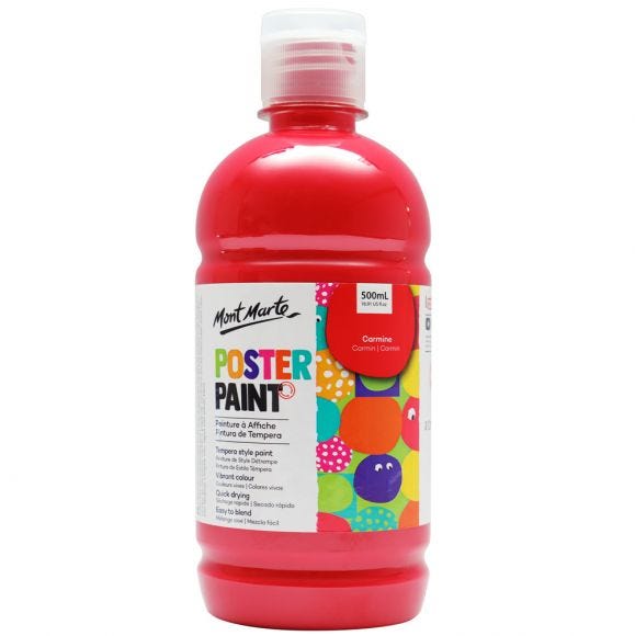 MM Poster Paint 500ml - Carmine