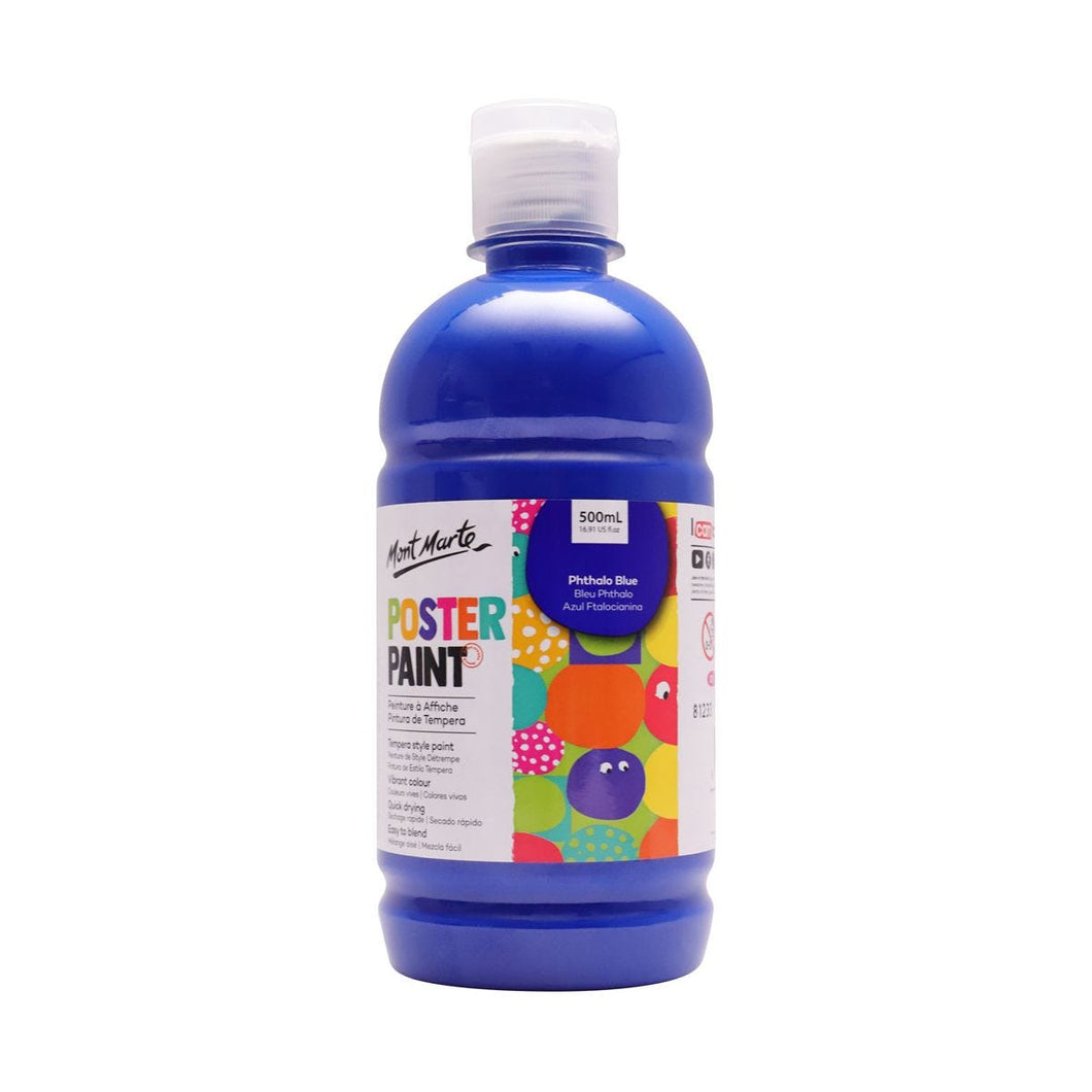 Poster Paint 500ml (16.91oz) - Phthalo Blue