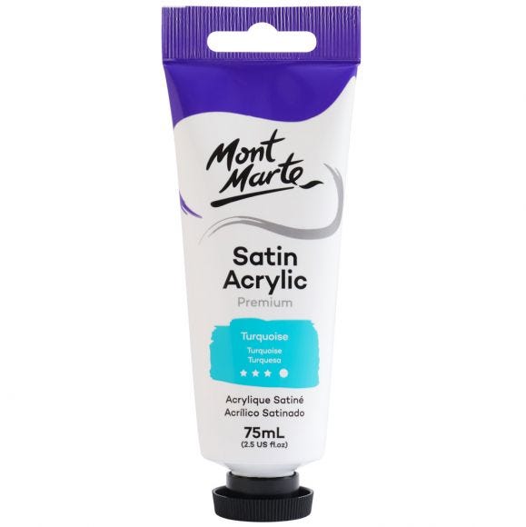 MM Satin Acrylic 75ml - Turquoise