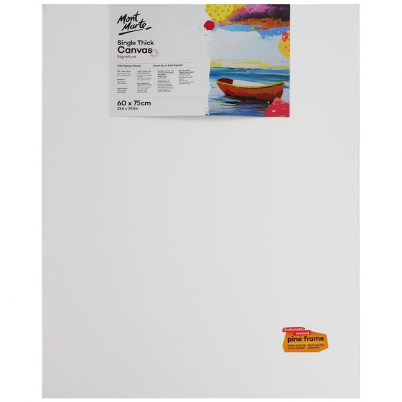 Single Thick Canvas Signature 60 x 75cm (23.6 x 29.5in)