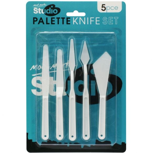 MM Plastic Palette Knife Set 5pc