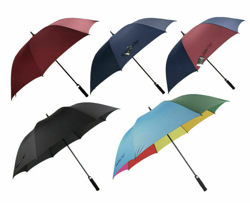 Multiple colors Rain And Shine Large Golf Umbrella Super Windproof