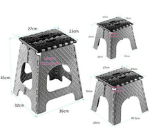 Load image into Gallery viewer, Folding Step Stool Portable Plastic Folding Chair Store Flat Out  L/M/S
