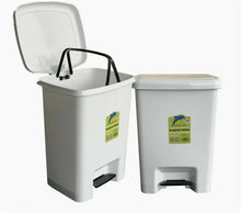 Load image into Gallery viewer, 25L Plastic Pedal Waste Rubbish Bin up Lift Lid Kitchen Bathroom
