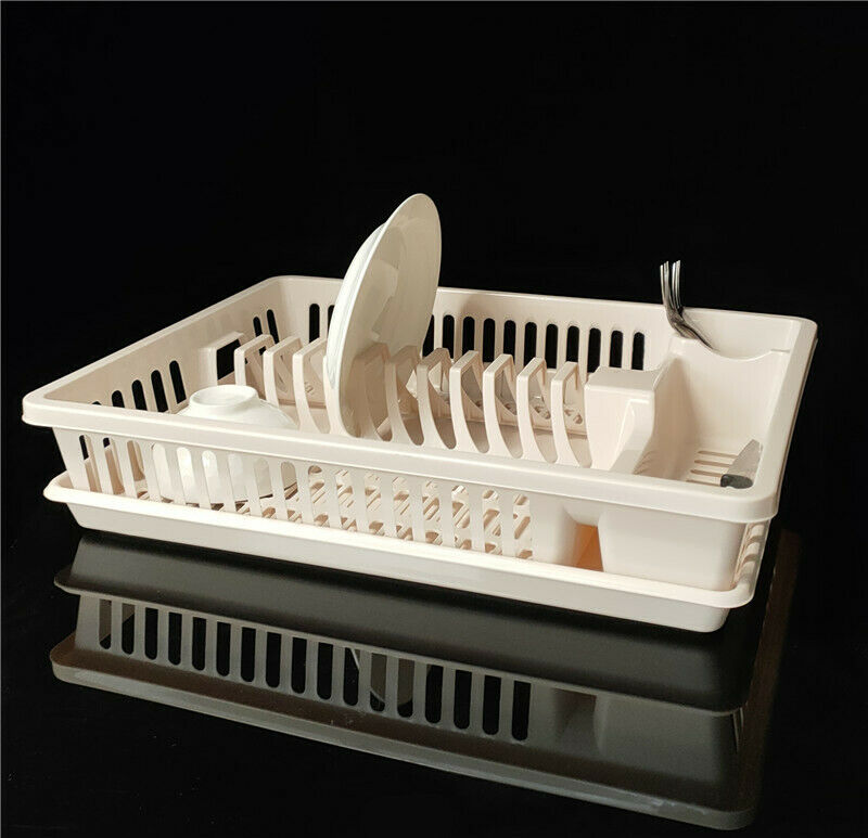 Plastic Dish Rack Plate Drying Cutlery Holder Drainer