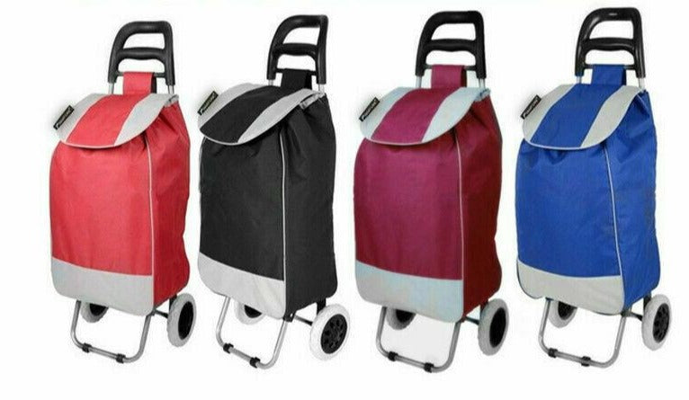 Shopping Trolley Luggage 2 Wheels Folding Basket