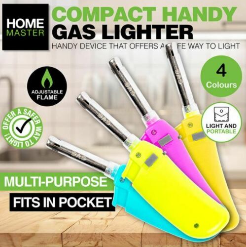 Lighter Gas Kitchen & Barbeque Compact Refillable - Pink, Yellow, Green, Blue