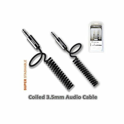 Sansai IPH-AV055 Coiled Audio Cable 3.5mm 1.5m