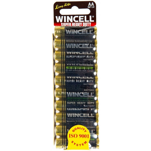 Wincell Super Heavy Duty Battery Size AA 10pk